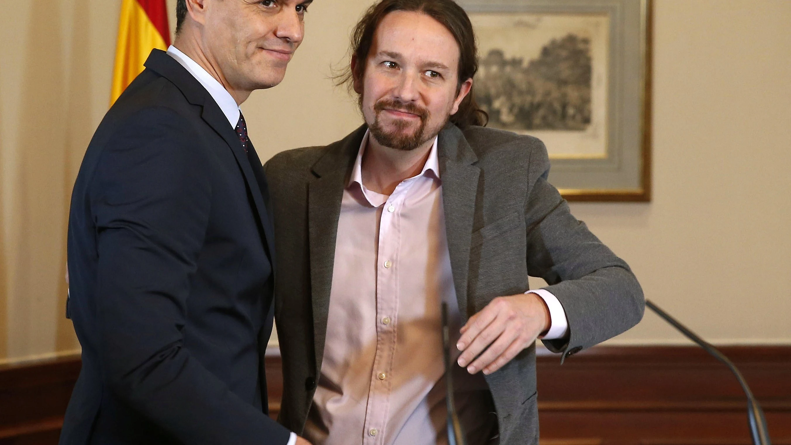 Pedro Sánchez y Pablo Iglesias