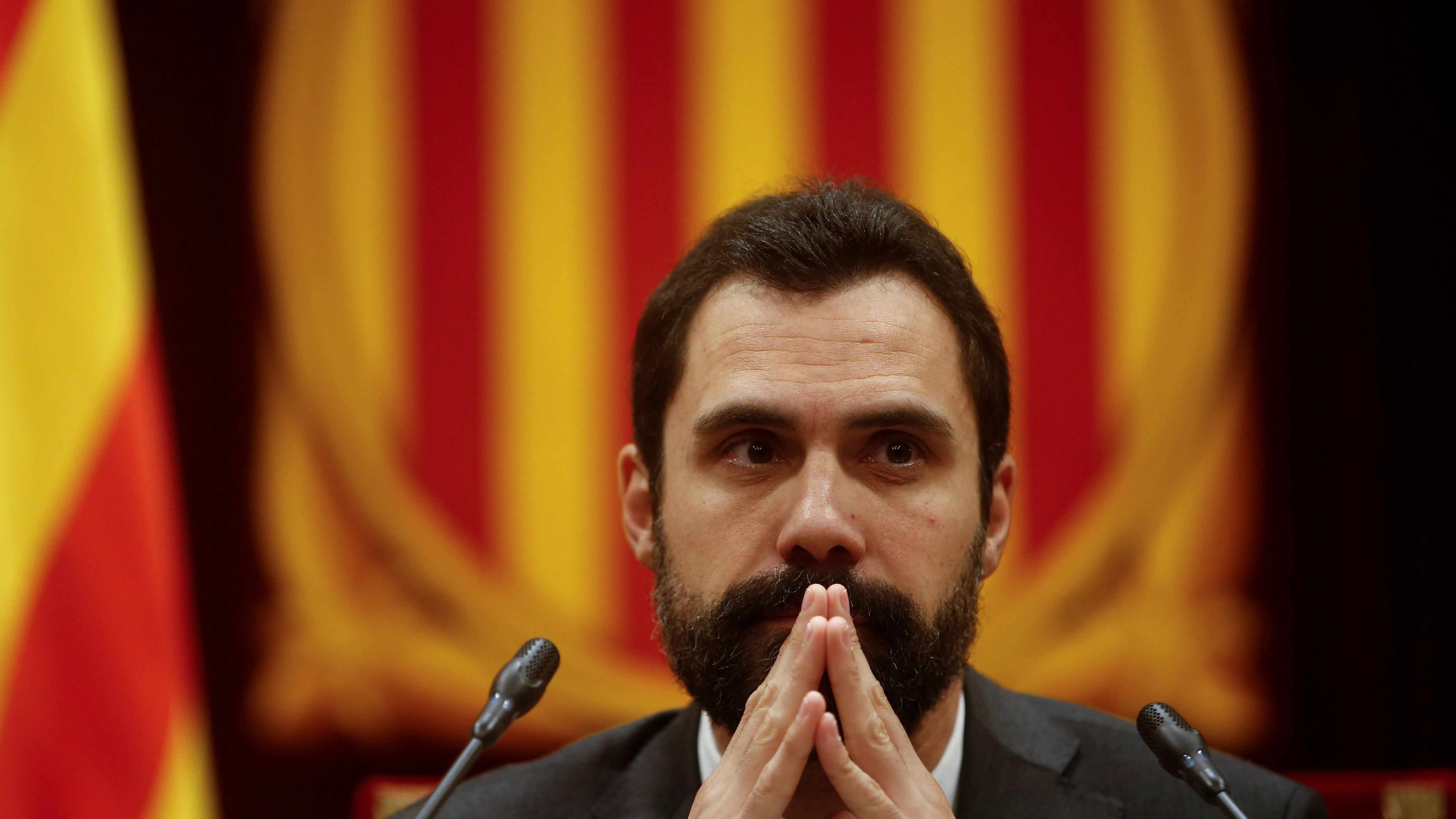 El presidente del Parlament de Cataluña, Roger Torrent