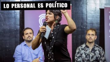 Teresa Rodríguez en un acto electoral en Sevilla 