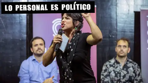 Teresa Rodríguez en un acto electoral en Sevilla Lo personal es político