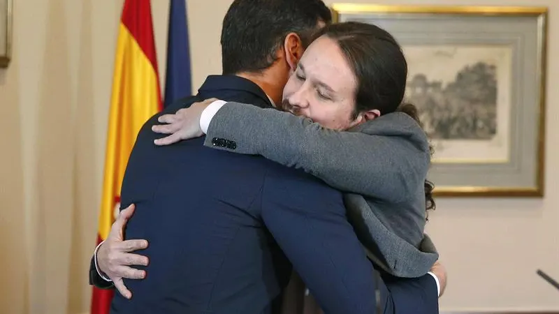 Pablo Iglesias y Pedro Sánchez