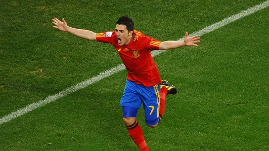 David Villa durante un partido de la Selección Española David Villa durante un partido de la Selección Española