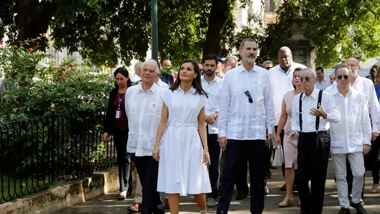 Los reyes y el ministro de Asuntos Exteriores en funciones, Josep Borrell Los reyes y el ministro de Asuntos Exteriores en funciones, Josep Borrell