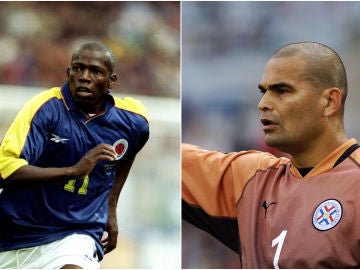 Asprilla y Chilavert Asprilla y Chilavert