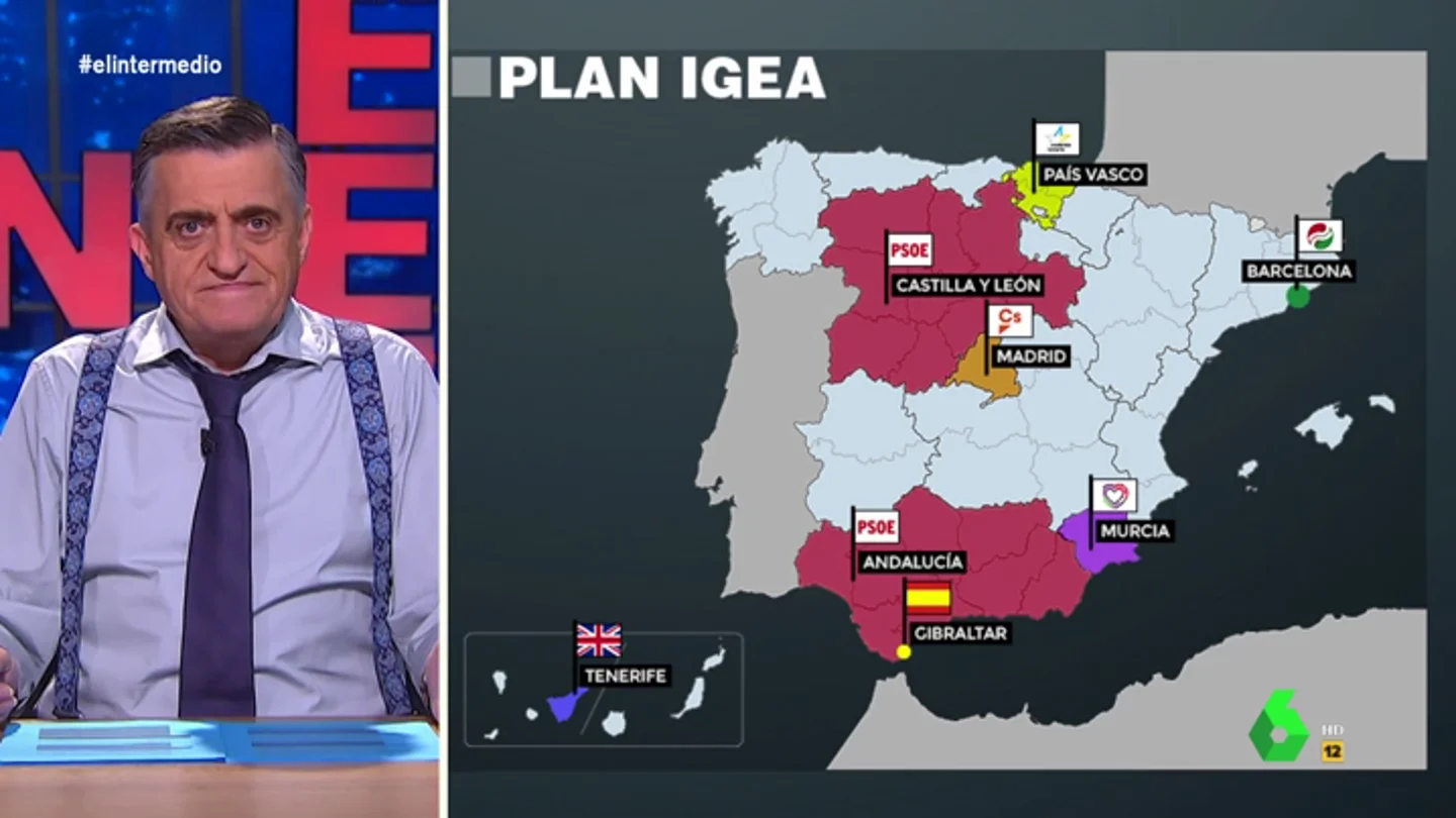 Wyoming desvela 'el plan Igea' en El Intermedio Wyoming desvela 'el plan Igea' en El Intermedio