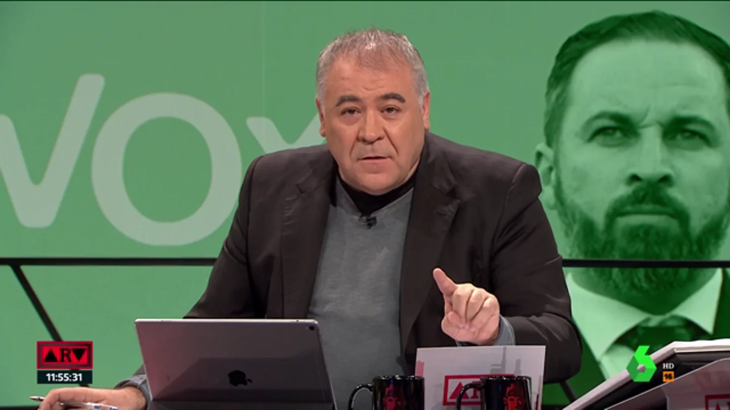Ferreras desmonta las mentiras de Abascal Ferreras desmonta las mentiras de Abascal
