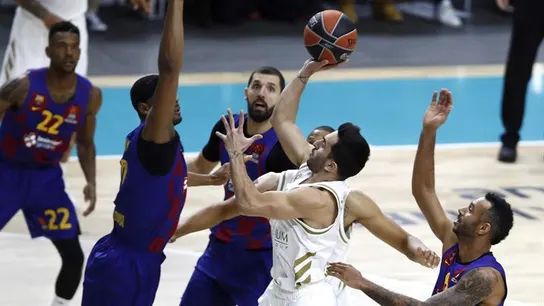 El base del Real Madrid, Facundo Campazzo. El base del Real Madrid, Facundo Campazzo.