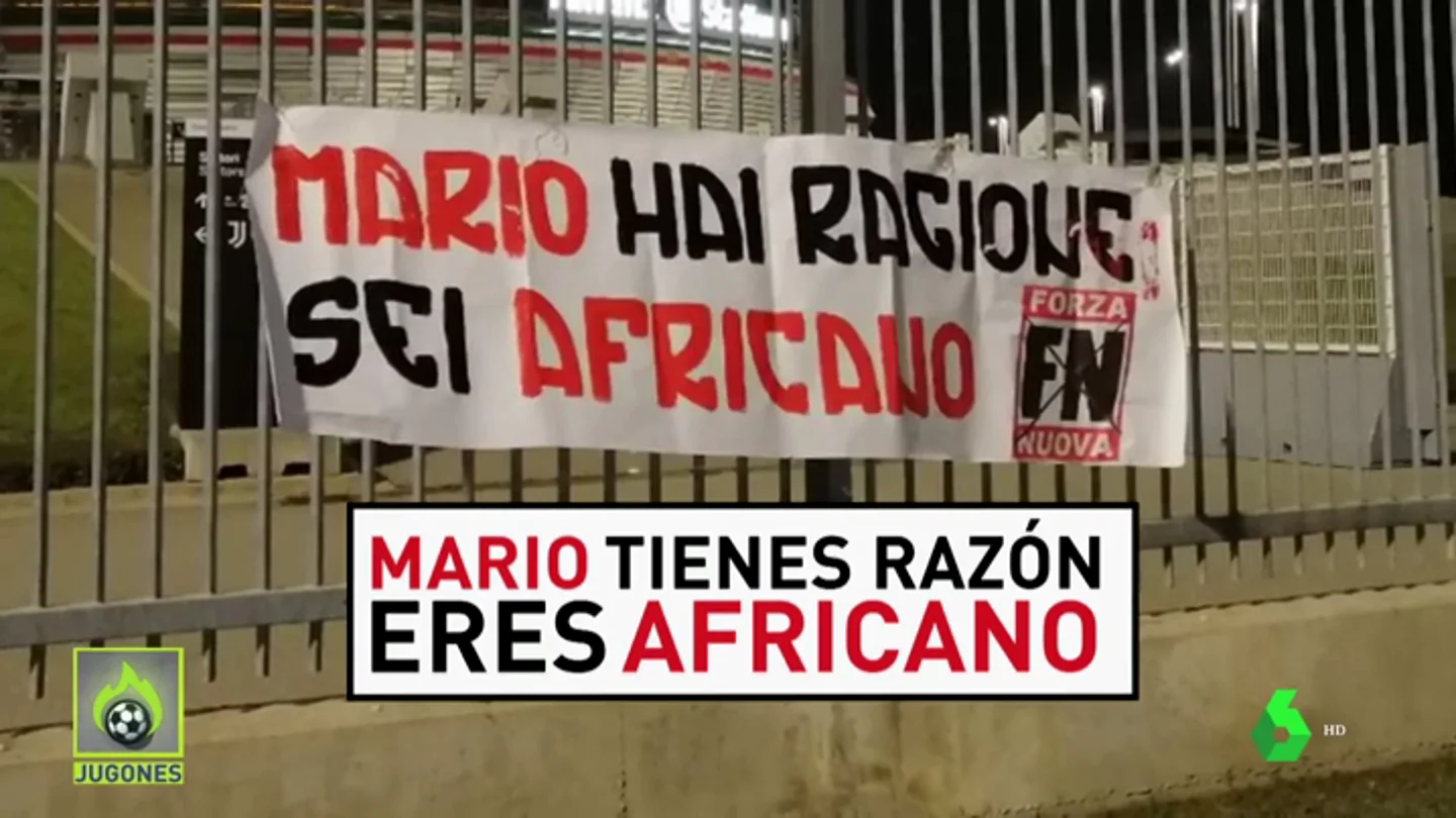 Nuevo ataque racista contra Balotelli en Turín: "Eres africano" Nuevo ataque racista contra Balotelli en Turín: "Eres africano"