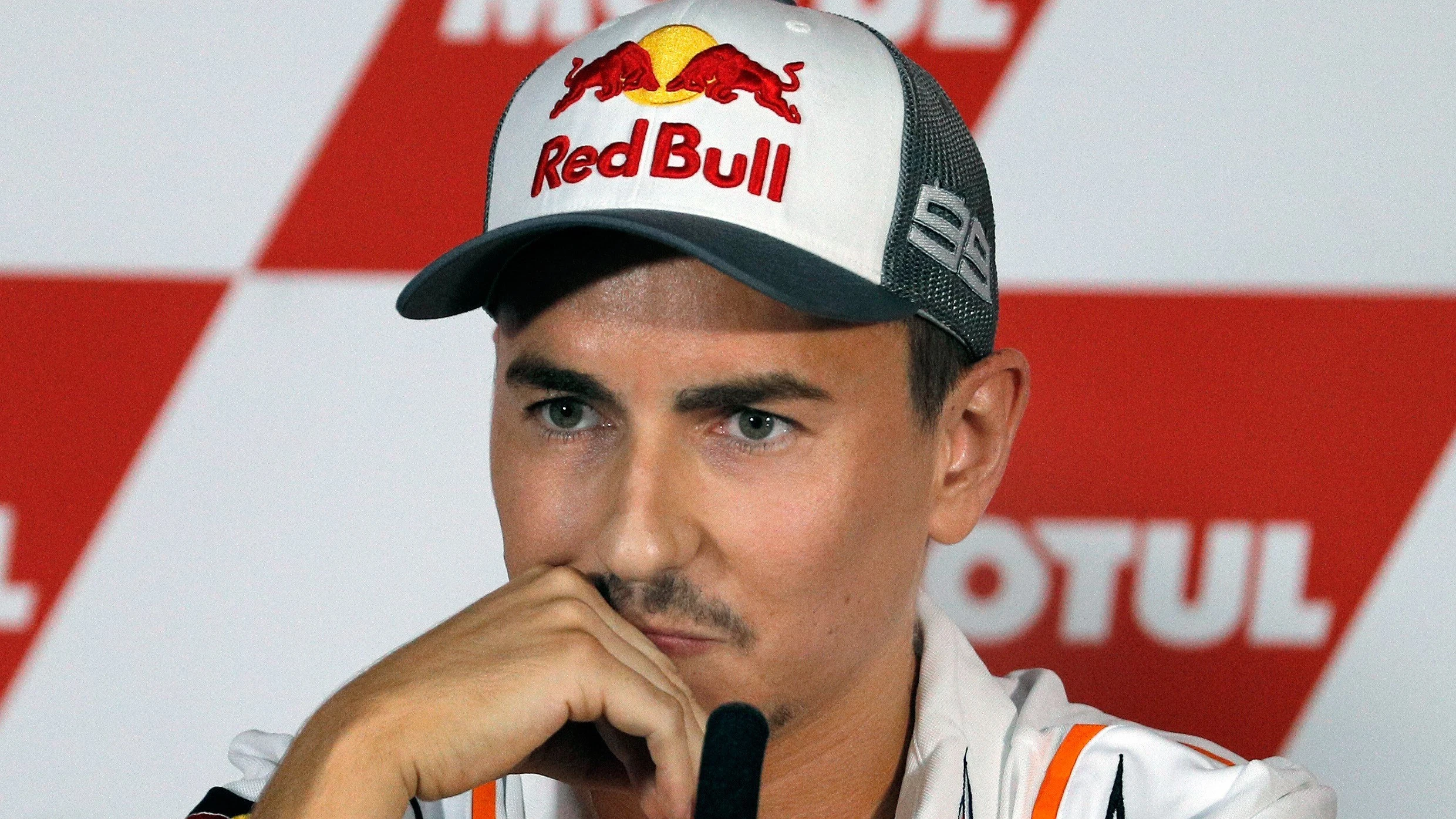 Jorge Lorenzo, en la rueda de prensa de sus despedida