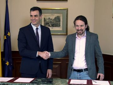 Pedro Sánchez y Pablo Iglesias Pedro Sánchez y Pablo Iglesias
