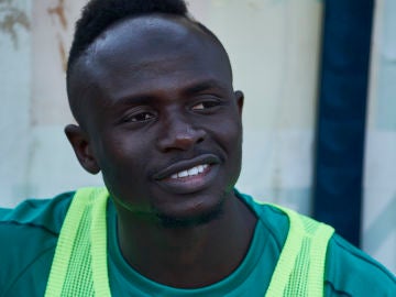 Sadio Mané, en un entrenamiento con Senegal Sadio Mané, en un entrenamiento con Senegal