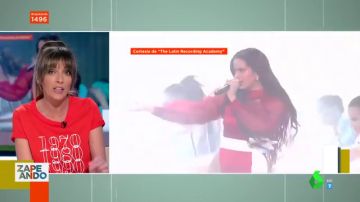La reacción de Anna Simon a la actuación de Rosalía en los Latin Grammy