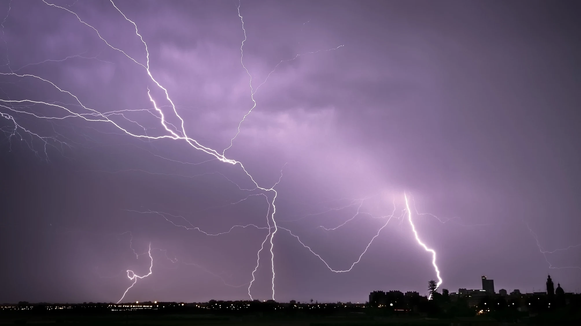 Rayos sobre Baleares
