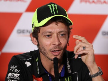 Valentino Rossi, en rueda de prensa