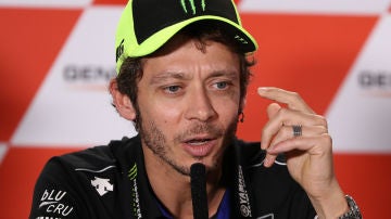 Valentino Rossi, en rueda de prensa