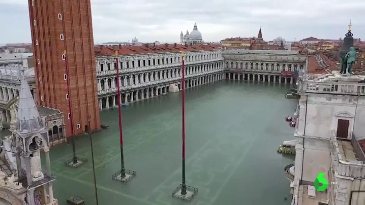 Venecia se enfrenta a nuevas inundaciones mientras el 'proyecto Moisés' no termina de implantarse - LaSexta