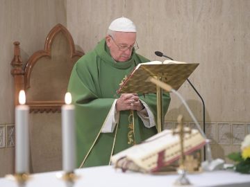 Imagen del papa Francisco en El Vaticano Imagen del papa Francisco en El Vaticano