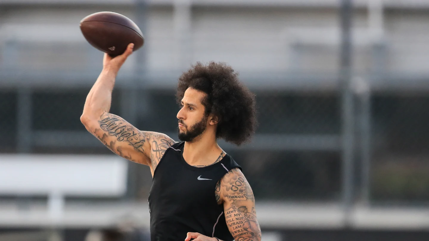 Colin Kaepernick, en un entrenamiento Colin Kaepernick, en un entrenamiento