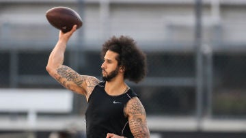 Colin Kaepernick, en un entrenamiento