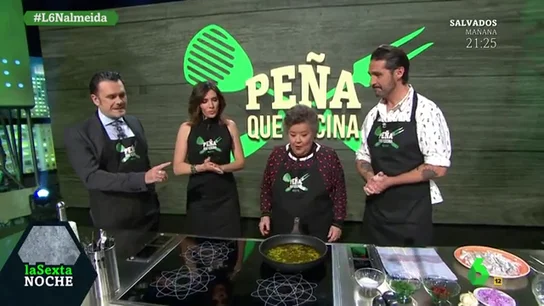 "Antes me decían que se cortaba la mayonesa por la menopausia": Almeida habla de feminismo mientras aprende a preparar kokotxas de merluza al pil-pil "Antes me decían que se cortaba la mayonesa por la menopausia": Almeida habla de feminismo mientras aprende a preparar kokotxas de merluza al pil-pil