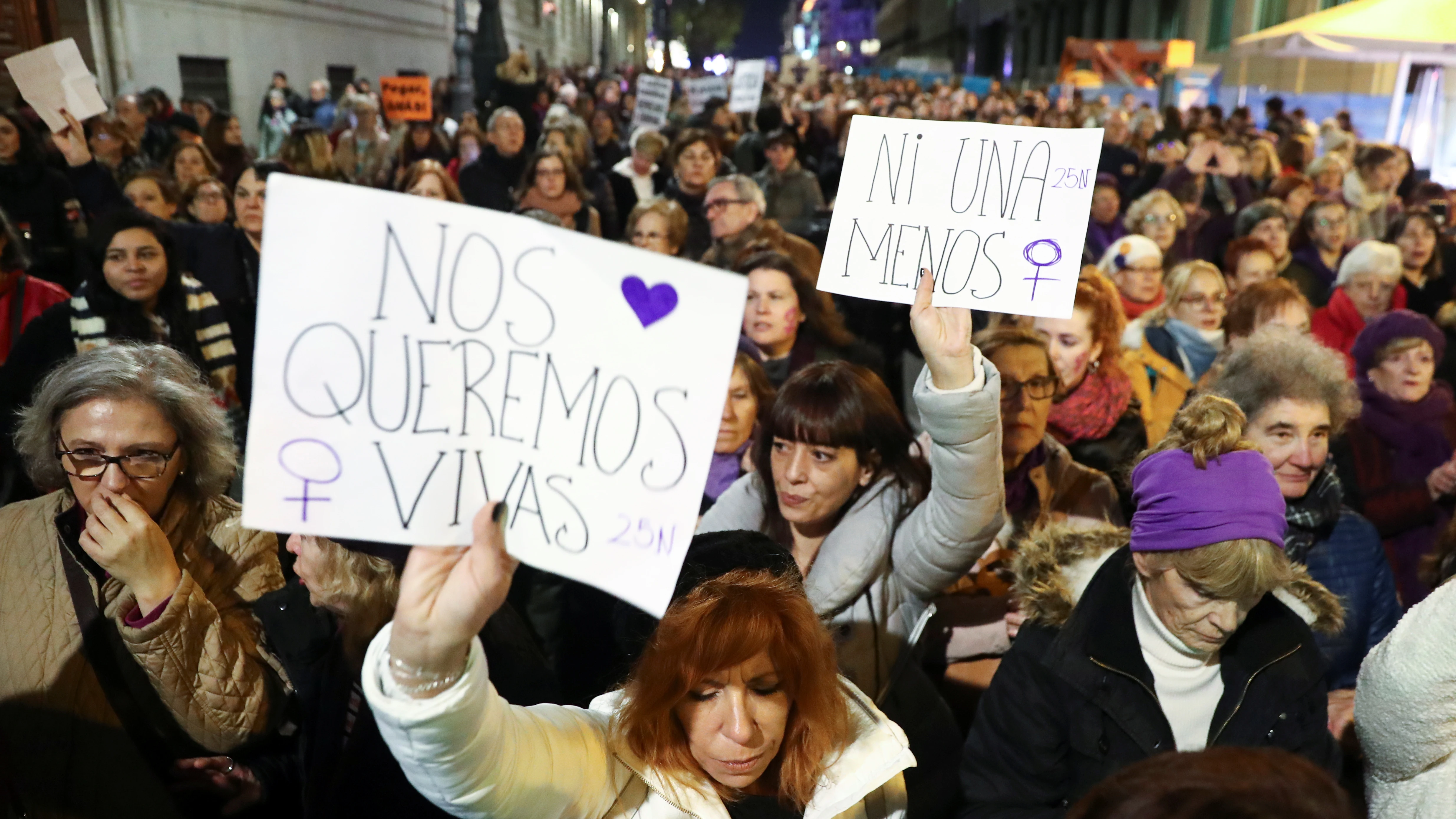 Manifestación contra la violencia de género