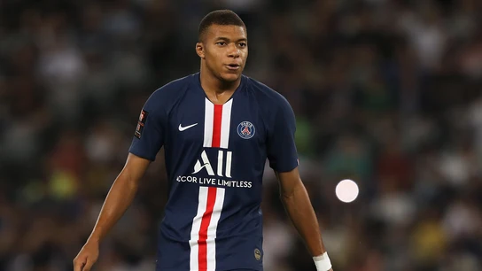 Kylian Mbappé durante un partido con el PSG Kylian Mbappé durante un partido con el PSG