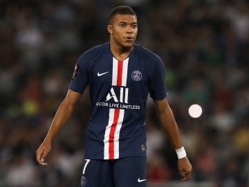 Kylian Mbappé durante un partido con el PSG Kylian Mbappé durante un partido con el PSG