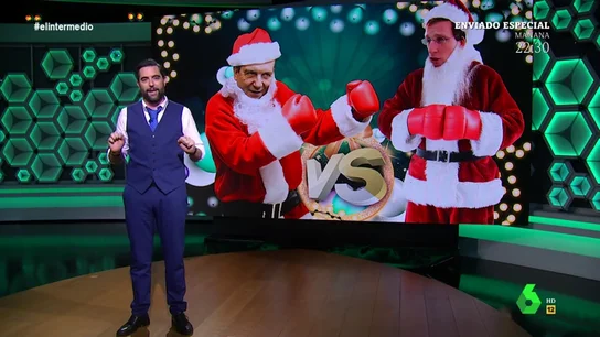 Dani Mateo analiza el 'combate' entre Caballero y Martínez-Almeida con las luces de Navidad Luces Navidad