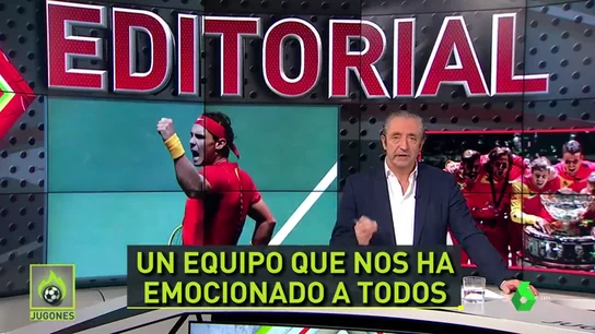 Josep Pedrerol y su emocionante editorial por la Copa Davis de España: "Vaya ejemplo" Josep Pedrerol y su emocionante editorial por la Copa Davis de España: "Vaya ejemplo"