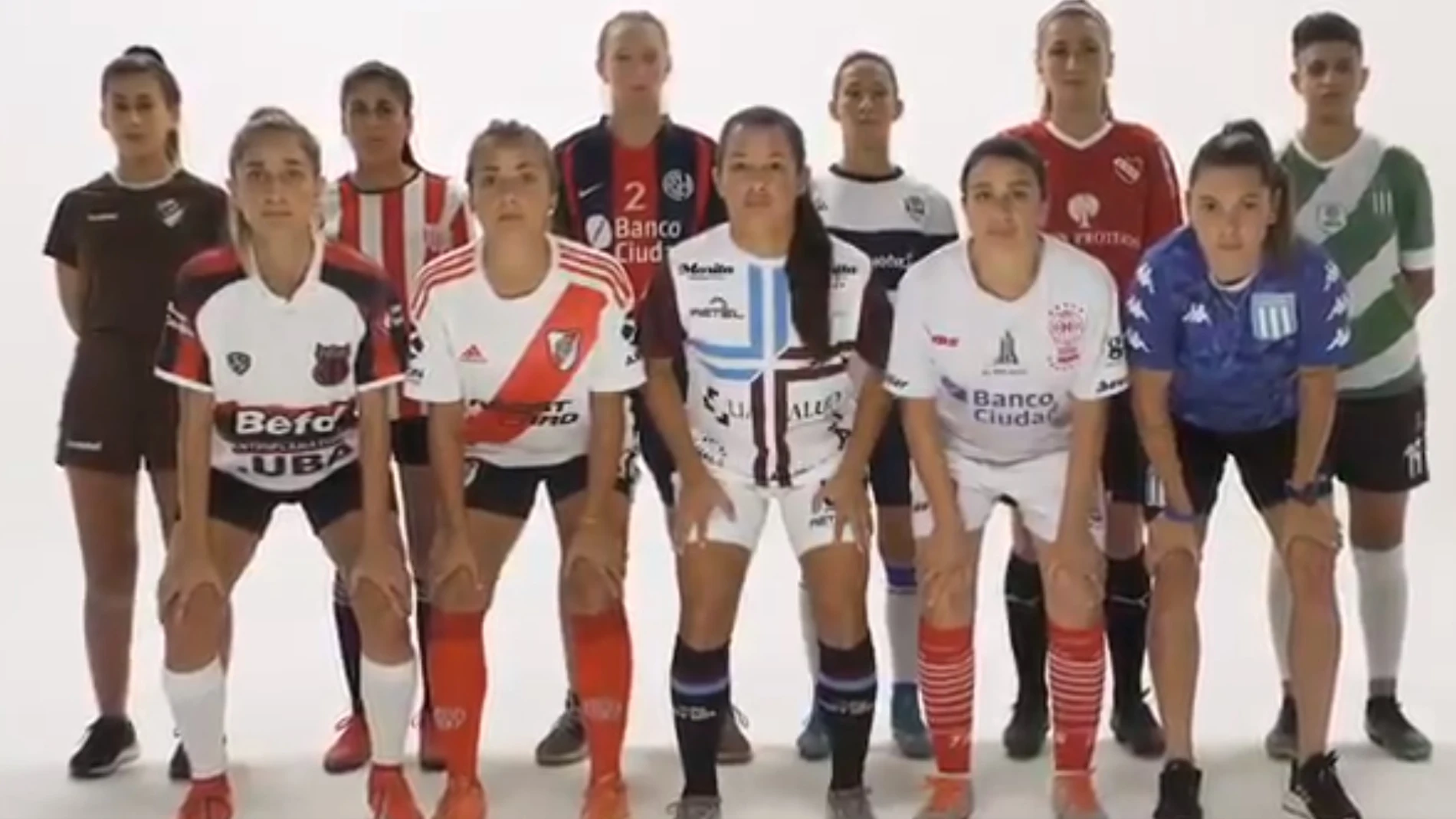 Jugadoras argentinas contra la violencia de género