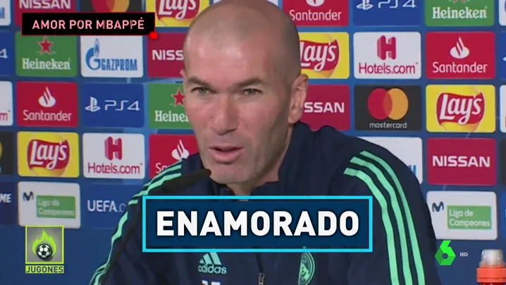 Zidane ya no se esconde: "Estoy enamorado de Mbappé"