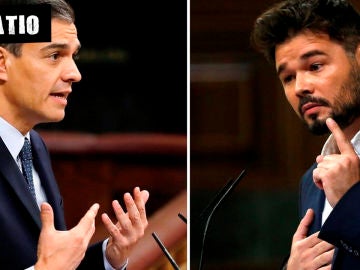 Pedro Sánchez y Gabriel Rufián Pedro Sánchez y Gabriel Rufián