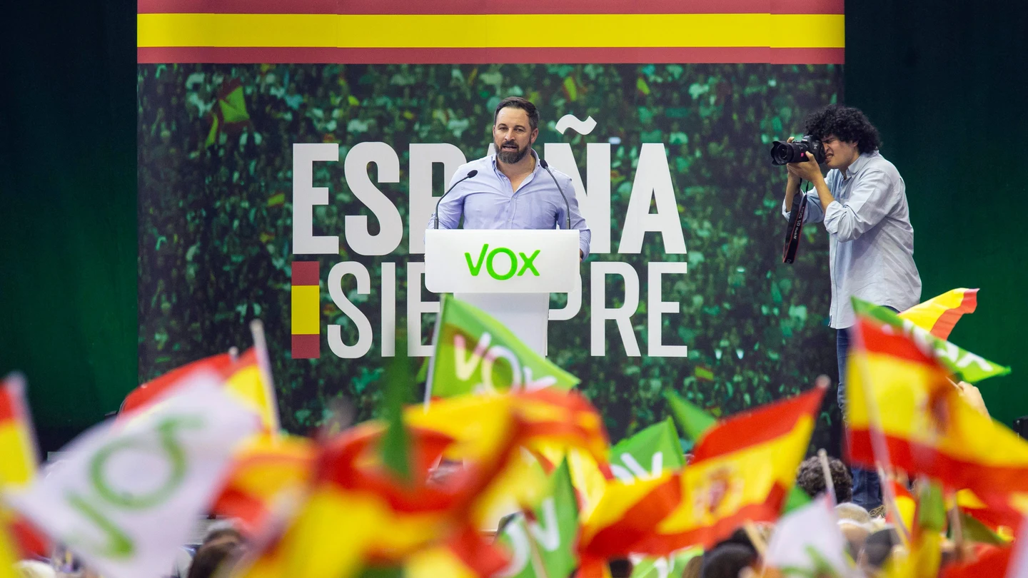 El presidente de Vox, Santiago Abascal El presidente de Vox, Santiago Abascal