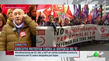 Los sindicatos se movilizan contra la sentencia del TC sobre los despidos por bajas