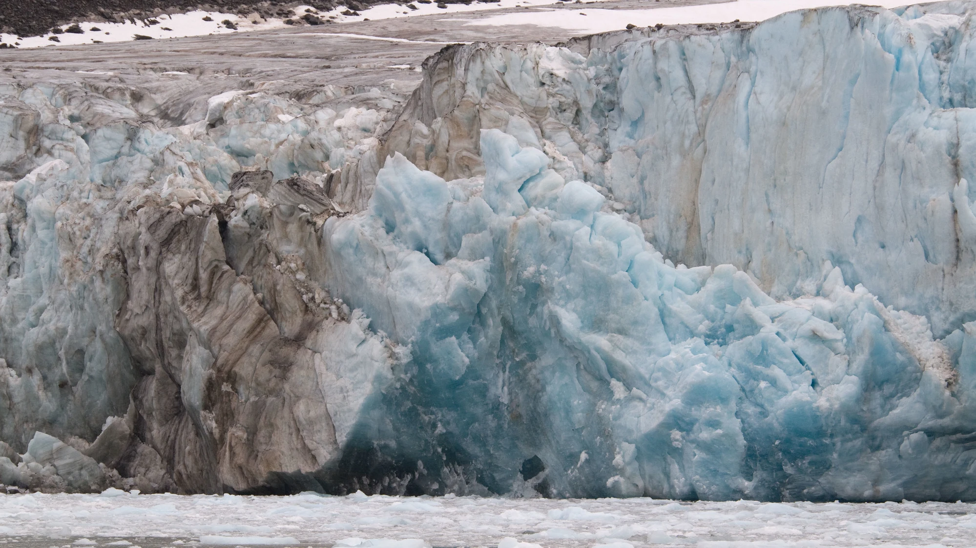 Uno de los glaciares que se avistan desde Noruega