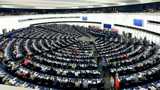 Imagen del interior del Parlamento Europeo Imagen del interior del Parlamento Europeo