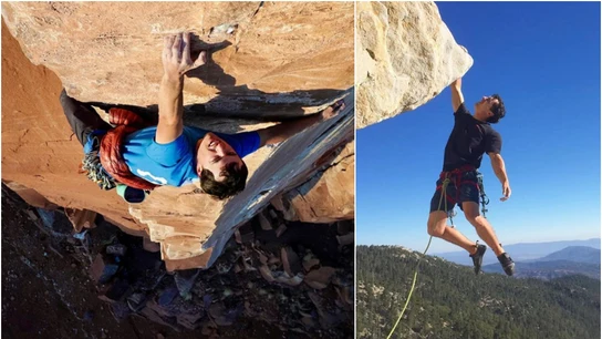 El escalador Brad Gobright El escalador Brad Gobright