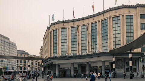 Estación de tren en Bruselas