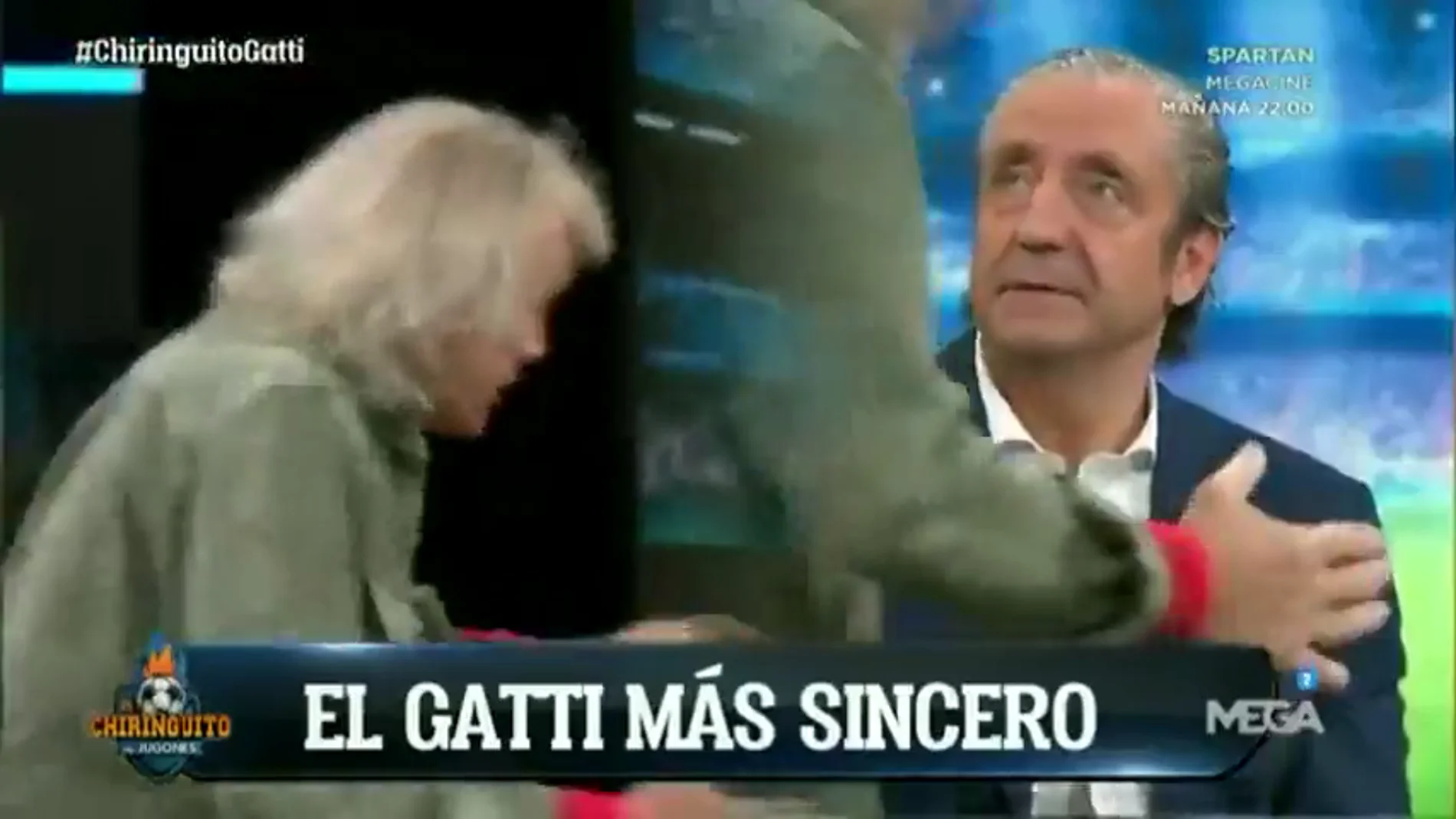 El beso de Gatti a Josep Pedrerol que revoluciona 'El Chiringuito'