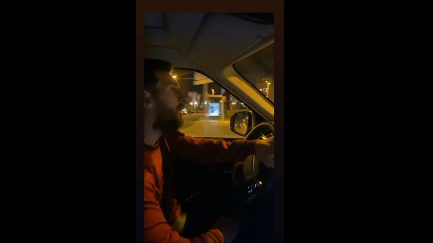 Messi, en su coche Messi, en su coche