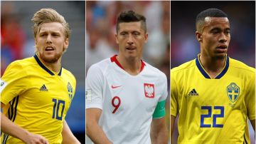 Emil Forsberg, Robert Lewandowski, Robin Quaison