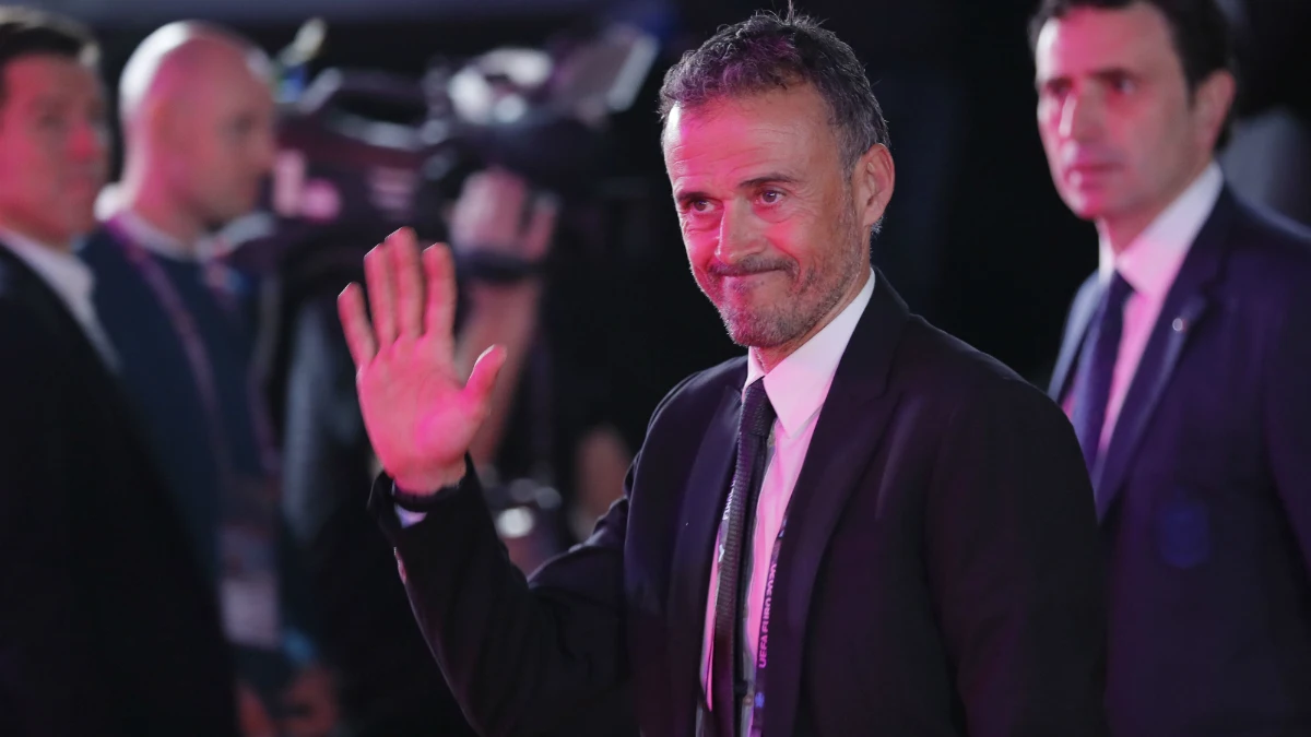 Luis Enrique, en Bucarest