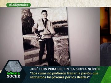 José Luis Perales con su primera guitarra José Luis Perales con su primera guitarra