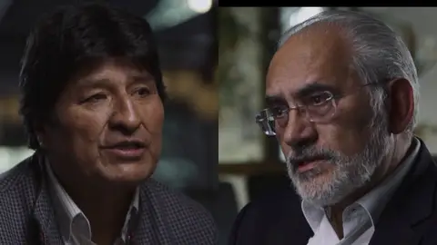 Evo Morales y Carlos Mesa en Salvados Evo Morales y Carlos Mesa en Salvados