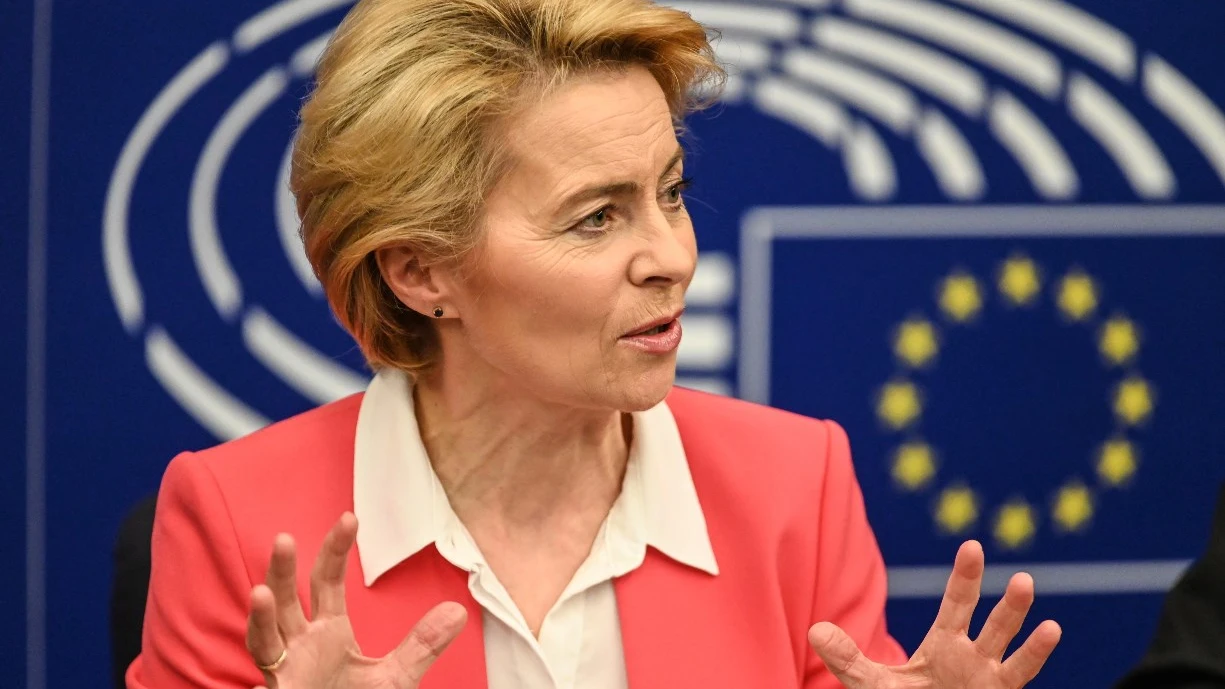 La presidenta de la Comisión Europea, Ursula von der Leyen