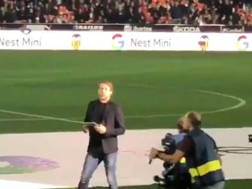 Mendieta, en Mestalla Mendieta, en Mestalla