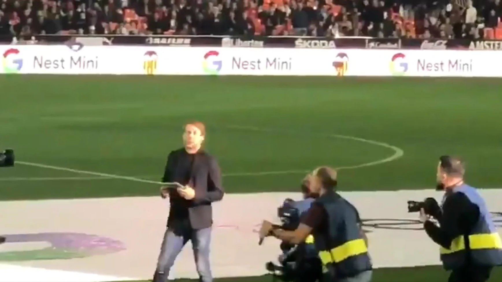 Mendieta, en Mestalla