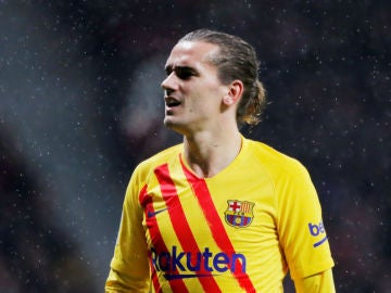 Antoine Griezmann, en el Metropolitano Antoine Griezmann, en el Metropolitano