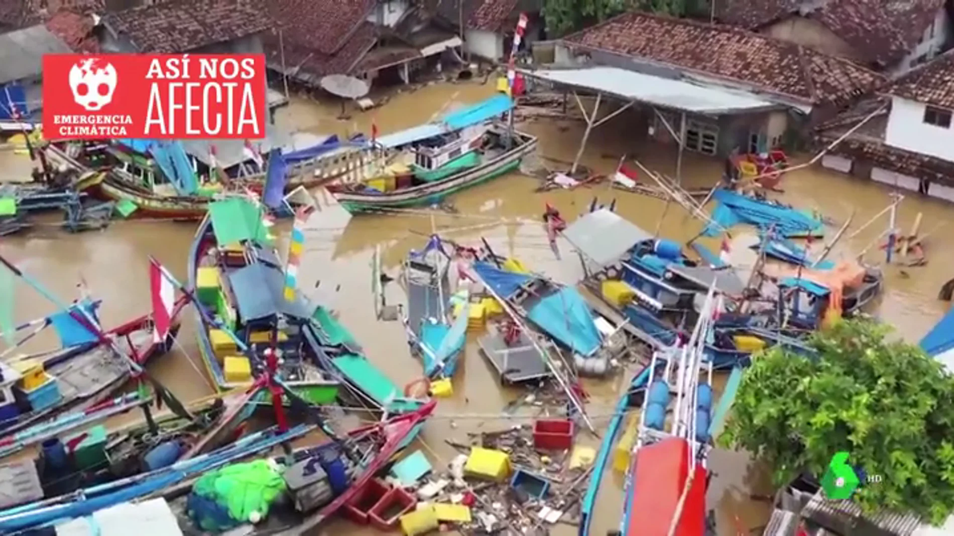 Imágenes de Indonesia tras inundaciones.