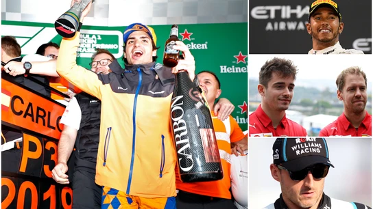Carlos Sainz, Leclerc, Hamilton, Vettel y Kubica Carlos Sainz, Leclerc, Hamilton, Vettel y Kubica